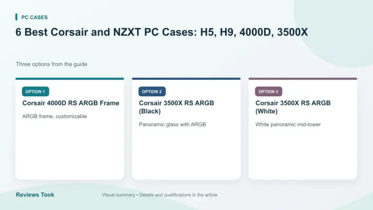 Comparison of three options: Corsair 4000D RS ARGB Frame; Corsair 3500X RS ARGB (Black); Corsair 3500X RS ARGB (White).