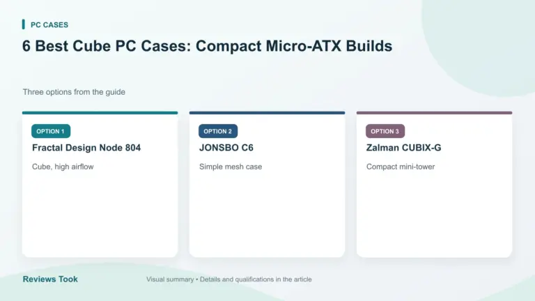 Comparison of three options: Fractal Design Node 804; JONSBO C6; Zalman CUBIX-G.