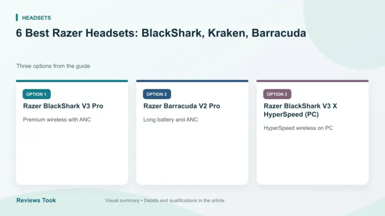 Comparison of three options: Razer BlackShark V3 Pro; Razer Barracuda V2 Pro; Razer BlackShark V3 X HyperSpeed (PC).