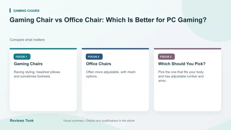 Visual summary: Gaming Chairs; Office Chairs; Which Should You Pick?.