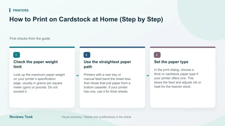 Illustrated checks: Check the paper weight limit; Use the straightest paper path; Set the paper type.
